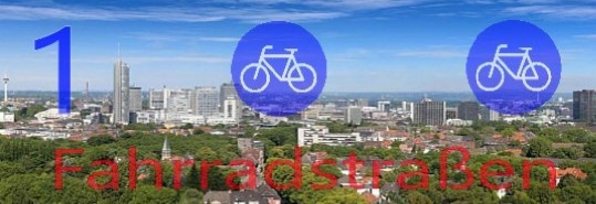 100 Fahrradstraßen in Essen in 2017